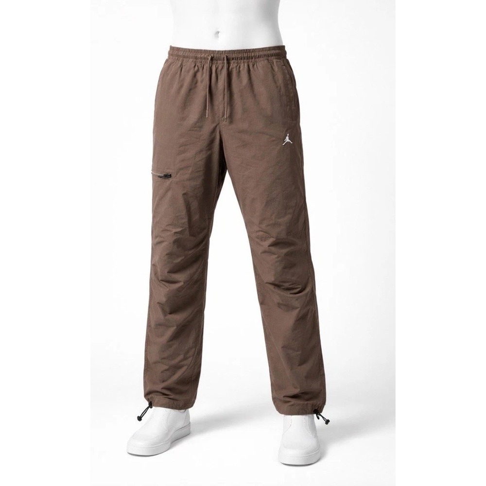 Air Jordan Mens Brown Utility Cargo Pants L Adjustable Hem Jumpman Activewear